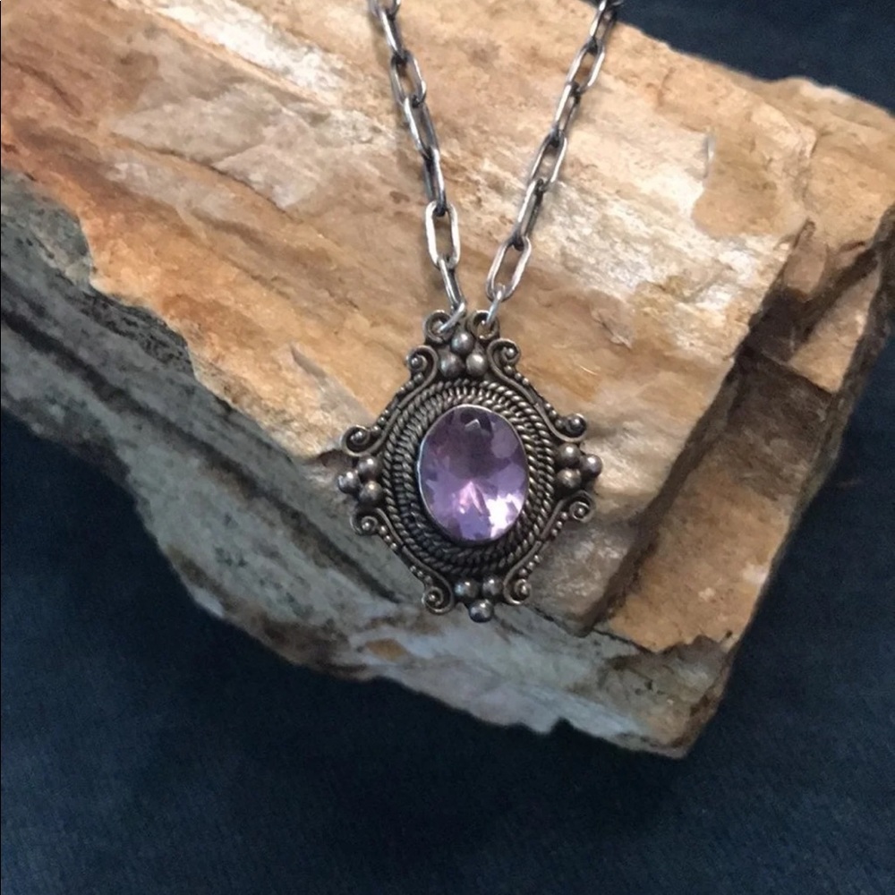 Vintage amethyst necklace